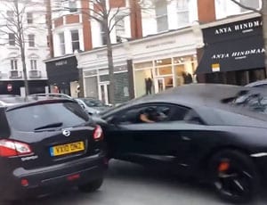 An event with an Aventador
