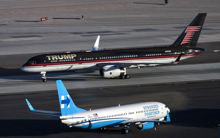 Beating Brashness – Hillary Clinton usurps Donald Trump in her use of a comparably modest campaign plane