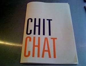 Do you “chitter-chatter”?