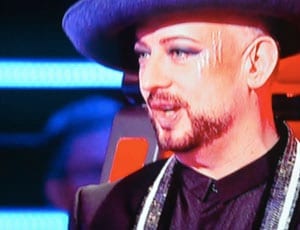 Boy George scratched