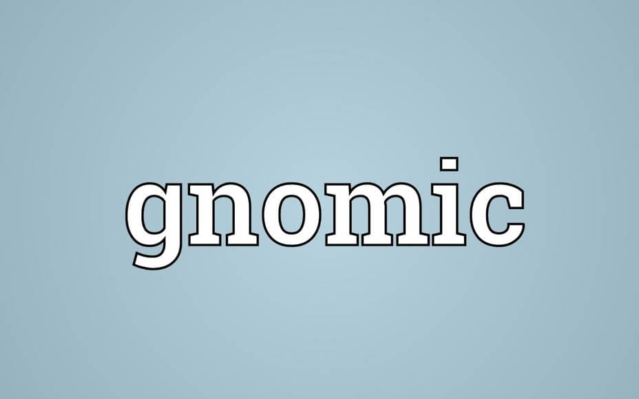 Word of the Week – Gnomic