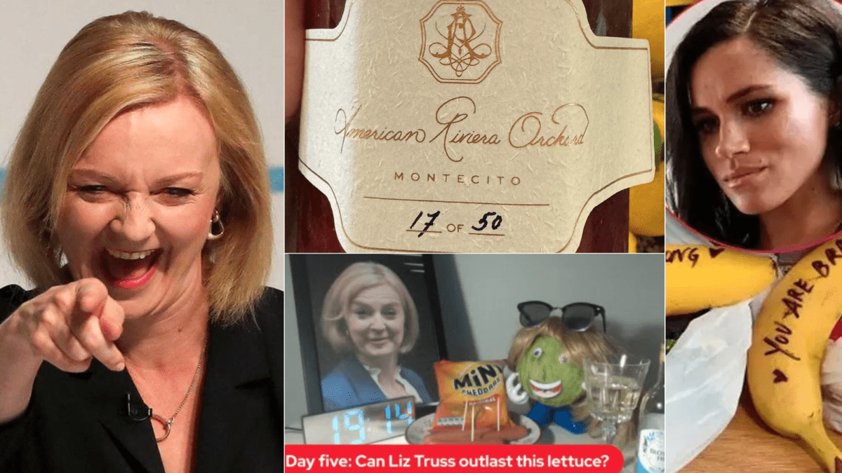 Lettuce & Jam – Which’ll end up having lasted longer? The Liz Truss lettuce or Meghan Markle’s jam?